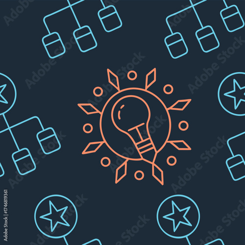 High quality photo of creative ideas and innovation concepts in a digital network vector