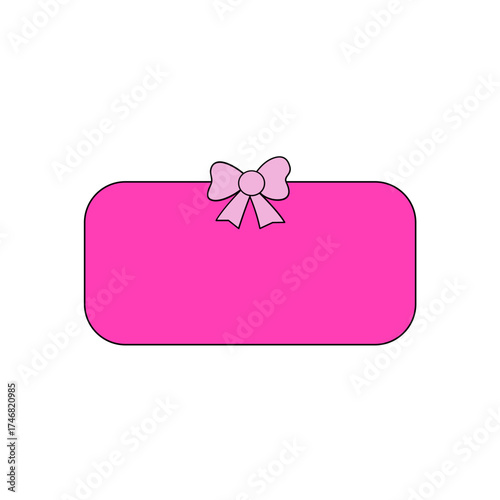 gift box with pink ribbon