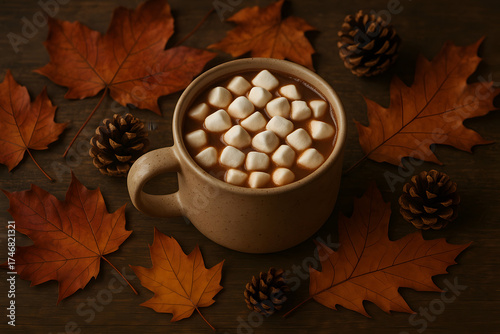 Hot chocolate with marshmallows