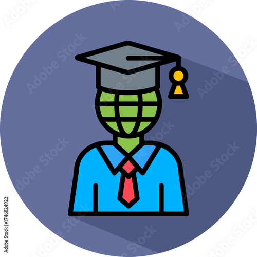 International Student isometric icon