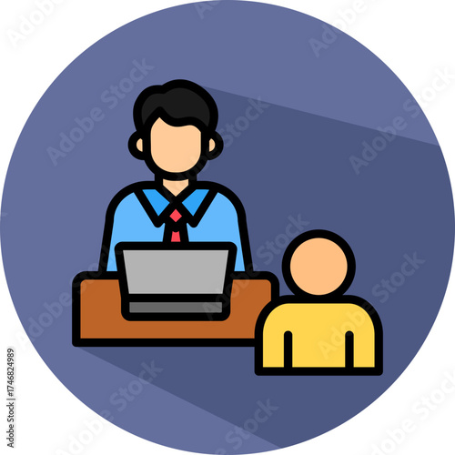 Interview Performance isometric icon
