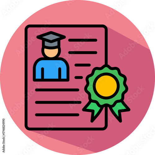 Academic Transcript isometric icon