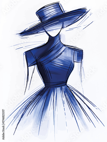 Aus der Serie: Design, Fashion und Modells, Entwürfe und Skizzen
