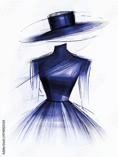 Aus der Serie: Design, Fashion und Modells, Entwürfe und Skizzen
