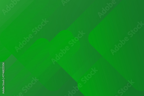 Abstract green background with glowing geometric lines. Modern green gradient square shape design. Futuristic technology concept. Suit for brochure, corporate, website, banner, cover modern