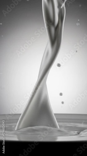 Abstract Milk Splash