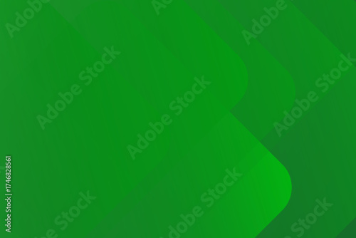 Abstract green background with glowing geometric lines. Modern green gradient square shape design. Futuristic technology concept. Suit for brochure, corporate, website, banner, cover modern