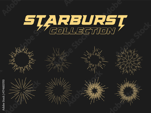 Dynamic starburst collection offers explosive graphic elements