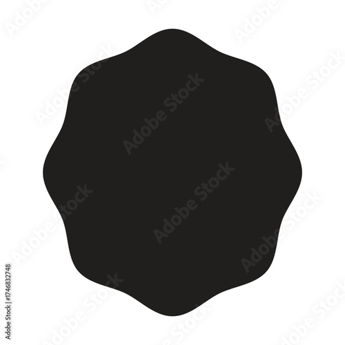 Frame border shape icon, decorative vintage doodle element for simple banner design in vector illustration.
