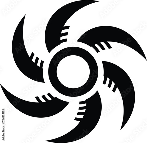 Dynamic tornado and sun vector illustration scalable eps icon for weather and climate graphics