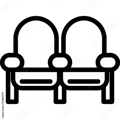 Cinema Set of Web Icons Movie and Film Icon Collection Containing Video Movie Theater 3D VR Popcorn Ticket Director Soundtrack and More