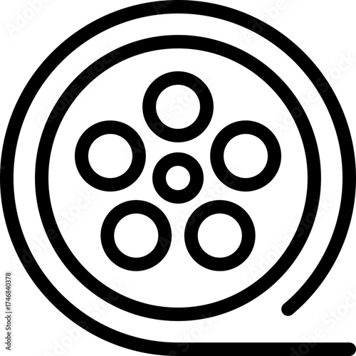 Cinema Set of Web Icons Movie and Film Icon Collection Containing Video Movie Theater 3D VR Popcorn Ticket Director Soundtrack and More