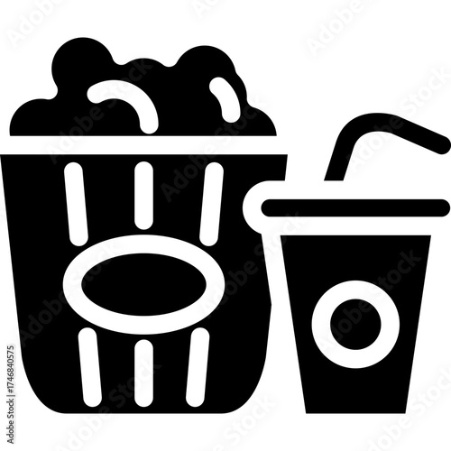 Cinema Set of Web Icons Movie and Film Icon Collection Containing Video Movie Theater 3D VR Popcorn Ticket Director Soundtrack and More