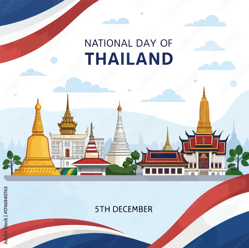 Naklejka premium National day of Thailand ,