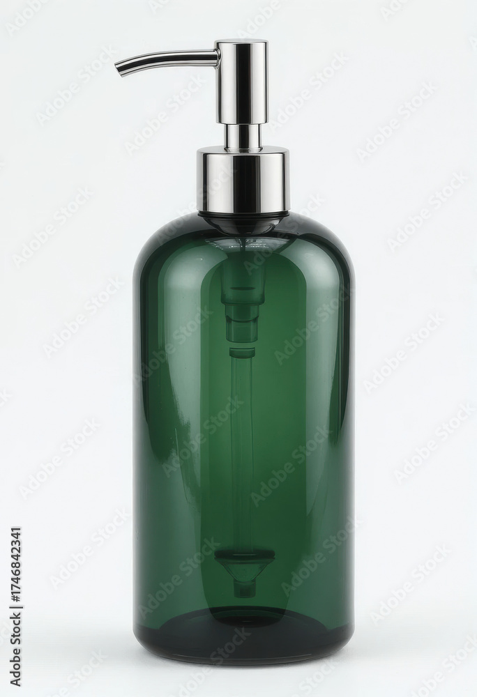 Obraz premium Dark Green Soap Dispenser Mockup