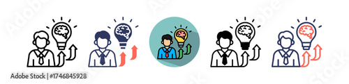 Intelligence Quotient multiple icon