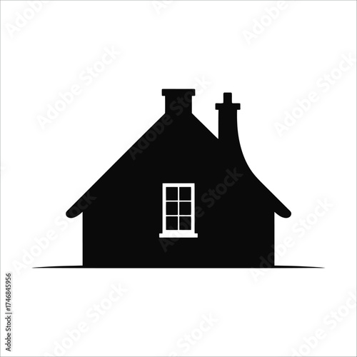 Modern and traditional house silhouette vector collection for architecture and design themes