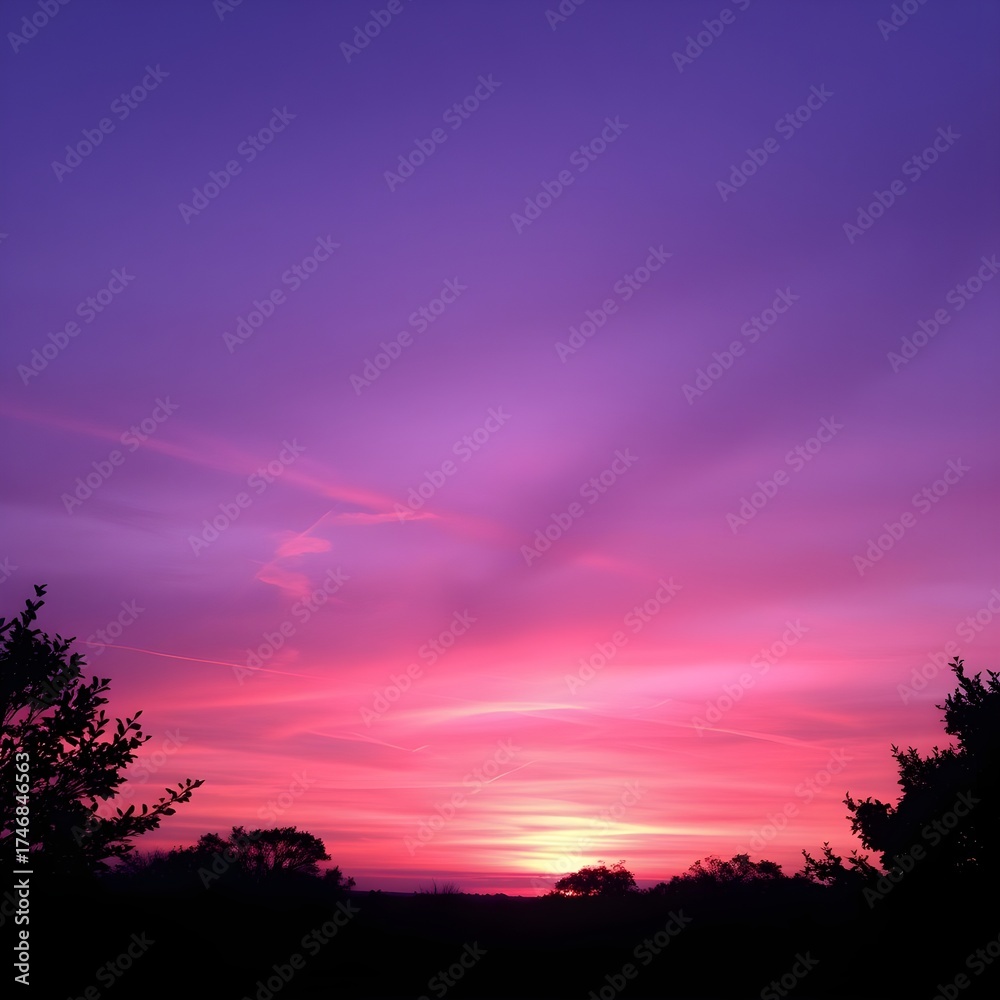 Fototapeta premium 붉은 노을 가득한 하늘 a sky full of red sunsets