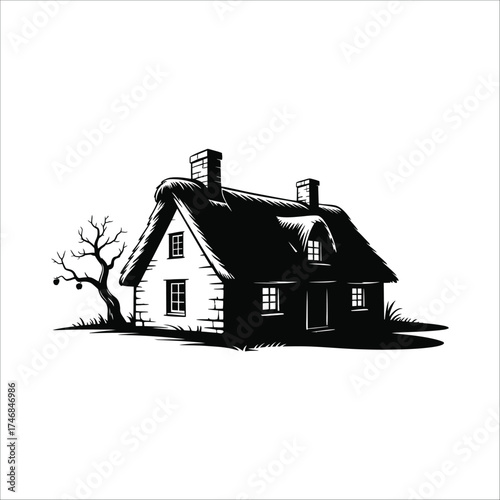 Modern and traditional house silhouette vector collection for architecture and design themes