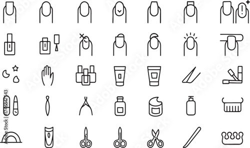 beauty icons pack, cosmetics outline icons, makeup tools vector, skincare product icons, beauty salon symbols, spa wellness icons, fashion makeup design, personal care icons, cosmetics vector set, sty