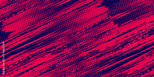Pink halftone on white background navy. Vector grunge sport