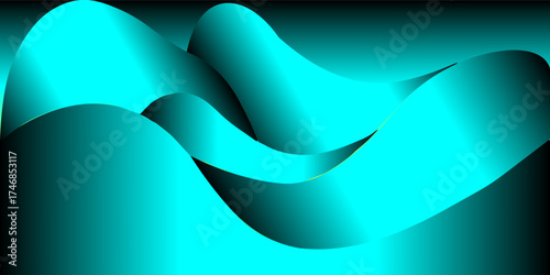 Dynamic green gradient vector background with fluid, organic shapes. Ideal for website headers, presentations, or social media graphics