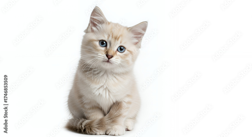 Obraz premium cat on white background