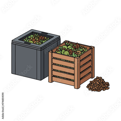 Sustainable Garden Composting Solutions with Organic Materials