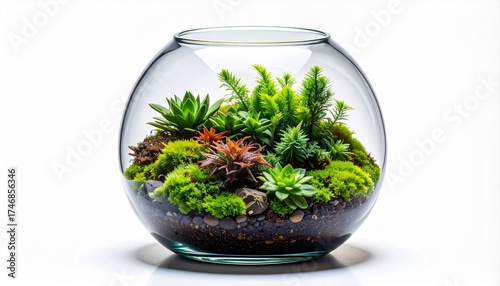 Succulent Terrarium in Glass Bowl