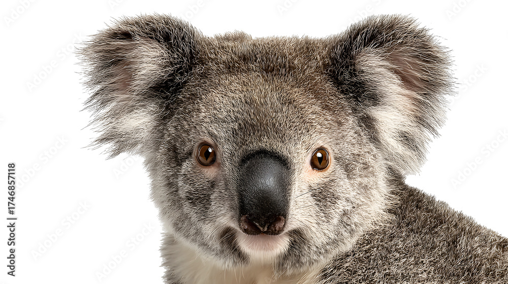 Obraz premium Koala on isolated transparent background