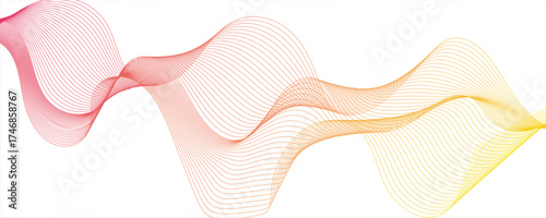 Abstract pink wavy lines background. Modern colorful wavy stylized blend liens. Futuristic technology concept. Vector illustration vector lines wave.Digital frequency track equalizer.
