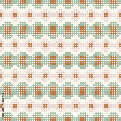 Seamless vintage floral pattern vector illustration for fabric textile decoration