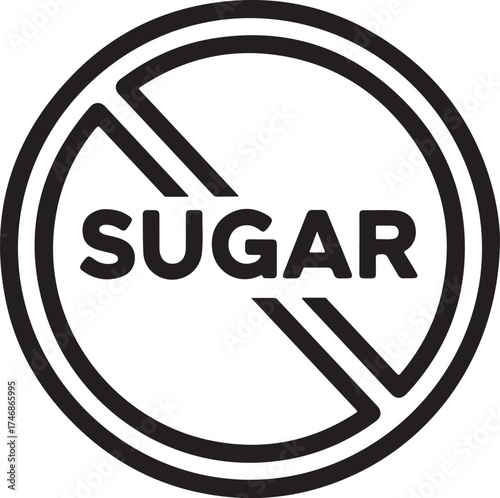 sugar” sign (circle with slash_traced