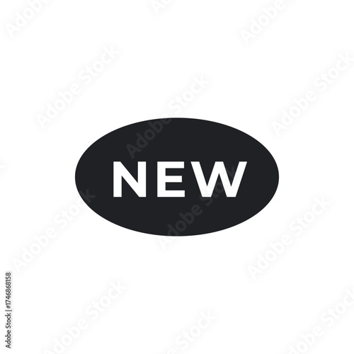 New product arrival solid tag icon.