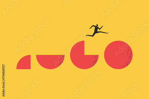 Business success and excellence vector concept. Symbol of best, achievement, talent, growth. Minimal design eps10 illustration