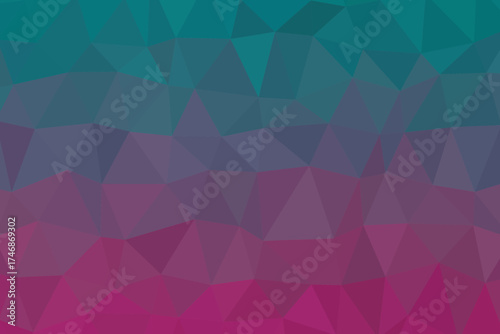 Geometric Abstraction with Gradient Hues A Symphony of Teal Mauve and Violet in a Triangular Mosaic