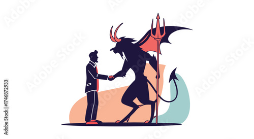 A businessman makes a deal with a devil.

