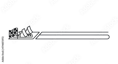 A simple black and white line art illustration of a toothbrush shown in profile view.