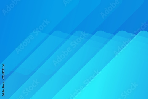 Blue abstract vector long banner. Minimalist background with gradient arrow and copy space for text. Social media cover, header, web banner. EPS10