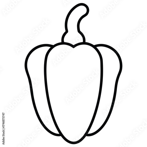 peppercorn vector line art icon