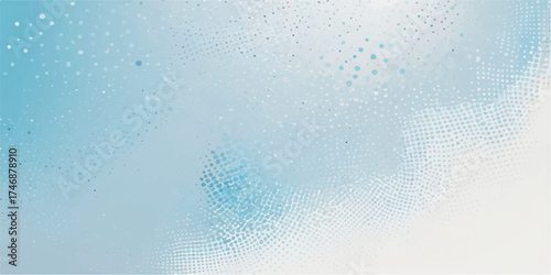 Abstract blue background texture with water drops and bubbles, suggestive of rain on glass or liquid ice