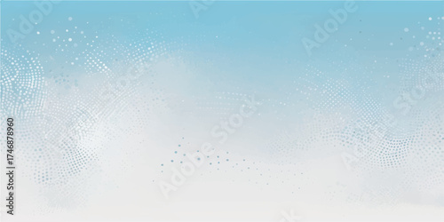 The cold blue grunge background captures a winter wave texture, perfect for a Christmas or ocean-themed design illustration