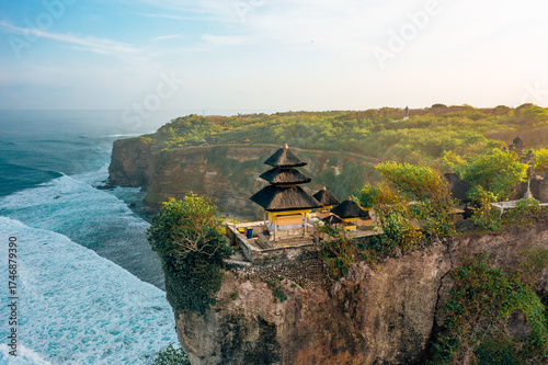 Bali famous landmark and popular travel destination Uluwatu Temple Bali, Indonesia