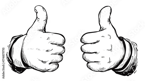 Cheerful Smiling Person Showing Thumbs Up Gesture of Success and Happiness