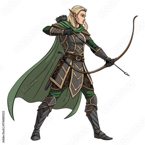 archer vector illustration