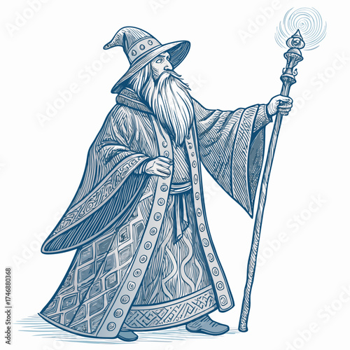 VECTOR WIZARD ILLUSTRATION