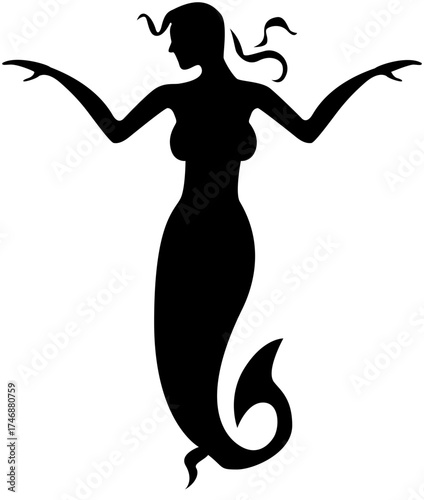 mermaid silhouette