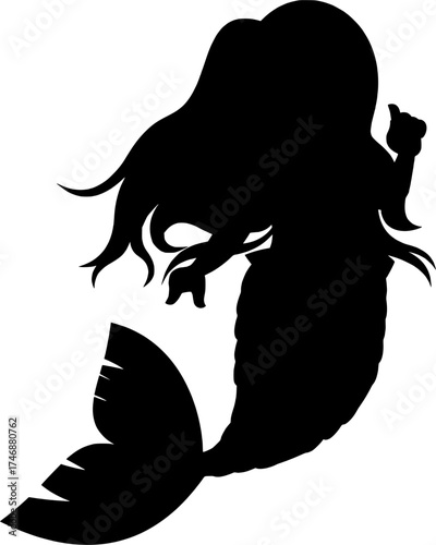 mermaid silhouette