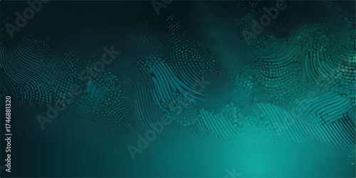 Bright, abstract blue background with digital lines and a light wave pattern, like technology's sea texture