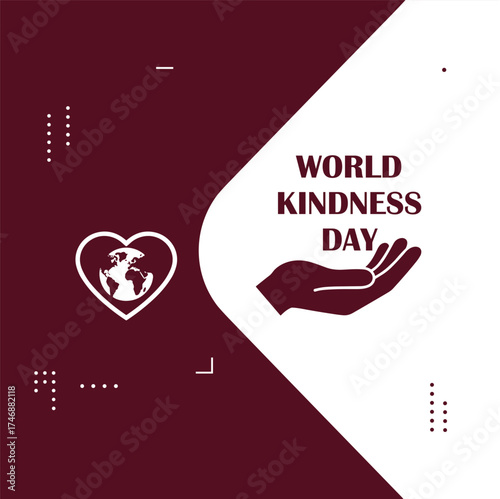 World kindness day is observed november 13. Template for banner, greeting card, poster with background